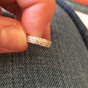 Stella and Dot Silver Pave Earring Cuff